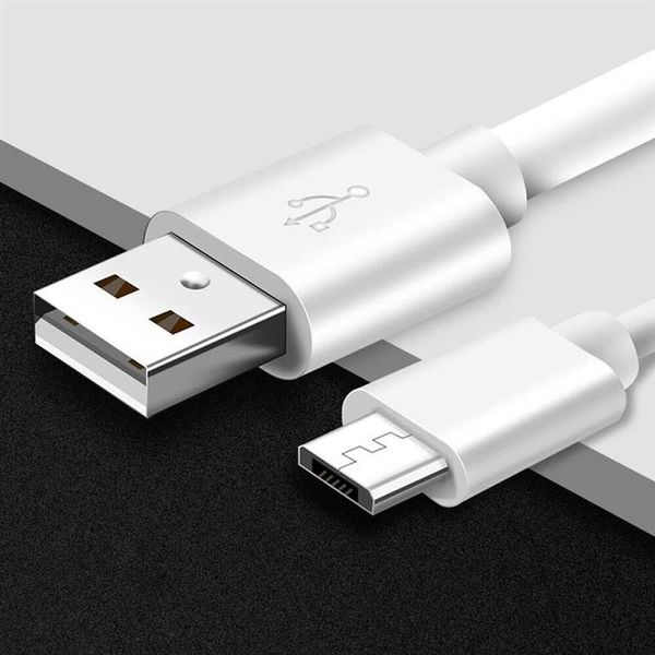 1m 3 pés super rápido 2a micro carregador usb cabo de carregamento de dados para telefones celulares dispositivos android cabo de dados branco preto de alta qualidade navio rápido