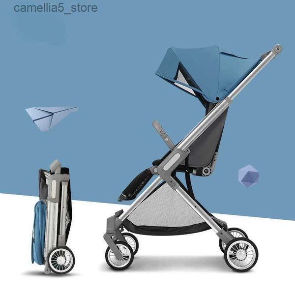 Passeggini # Carrozzina da 0 a 3 anni Passeggino leggero Neonato portatile Ombrello Carrozzina da viaggio Passeggino Trolley per neonati Q231116