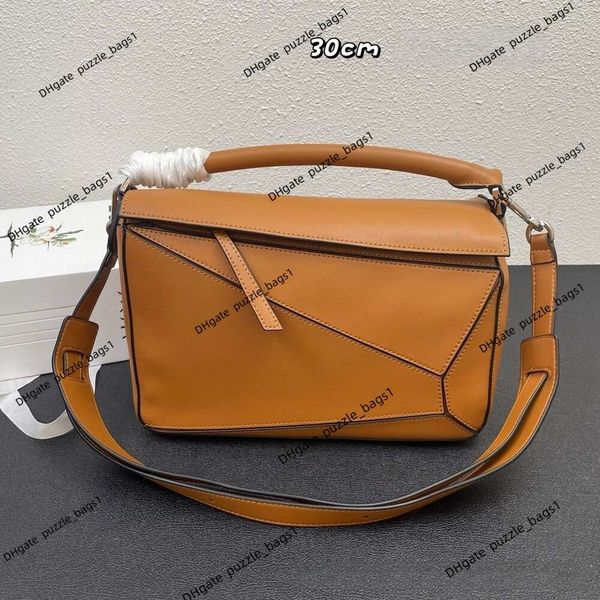 Borsa di design di fascia alta Pulnica a spalla singola borsetta di alta qualità di alta qualità in pelle vera e propria borse geometrie di geometria portatile