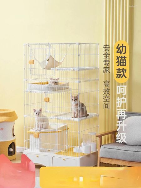 Переноски для кошек Клетка для котят Закрытый туалетный лоток Интегрированное домашнее гнездо для домашних животных Большой космический дом