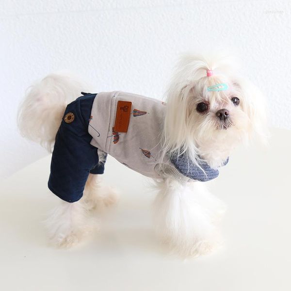 Vestuário para cães roupas de estimação de animais de estimação de outono de inverno médio pequeno macacão quente lã quente pijamas de pescoço de pescoço de pescoço de pescoço de pescoço de pescoço