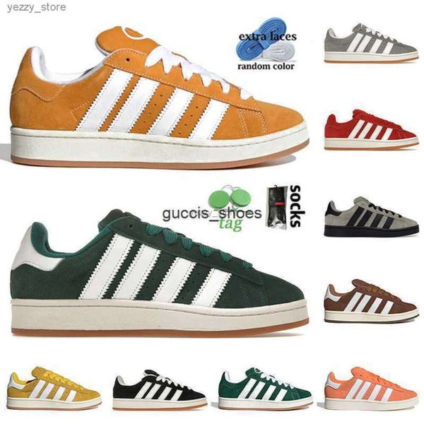 Sapatos de basquete Correndo Campus 00s Mens Mulheres Pantone Nuvem Branco Escuro Verde Especiaria Amarelo Núcleo Preto Floresta Glade Amber Tint Sapatilhas Esportes 36-45