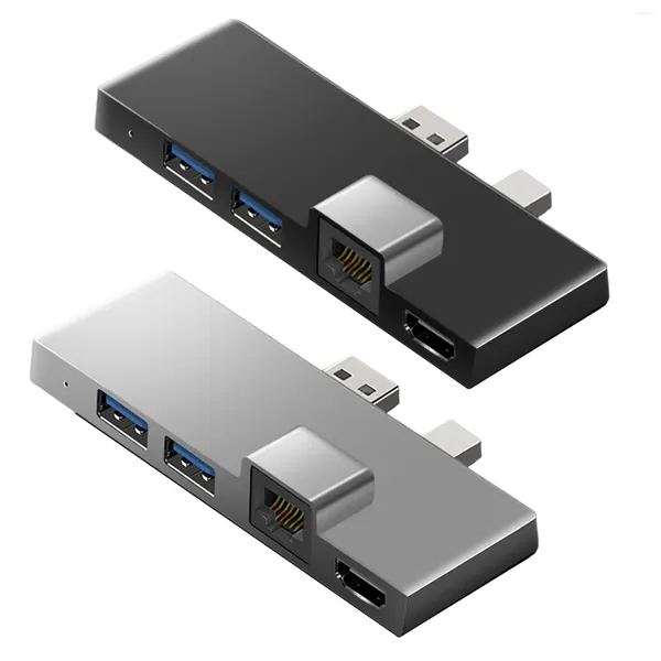 In 1 Mini DP/USB-Dockingstation Plug-and-Play-Hundert-Netzwerk-Port-Hub-Adapter für mobile Computer-Laptops