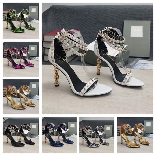 Top-Design Damen Tomxford Sandalen Schuhe Spiegel Leder Ankle-Tie High Heels Party Abendkleid Luxus Pumps EU36-43