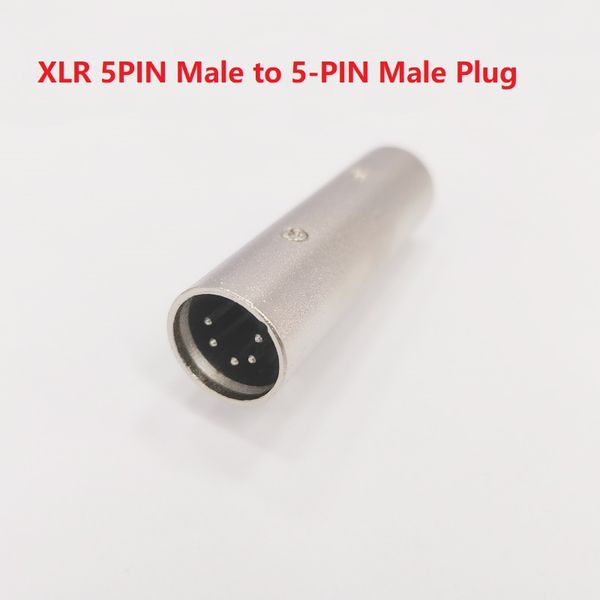 5-контактный штекер XLR для микрофона на 5-контактный разъем XLR-папа для микрофона, разъем адаптера динамика / 5 шт.