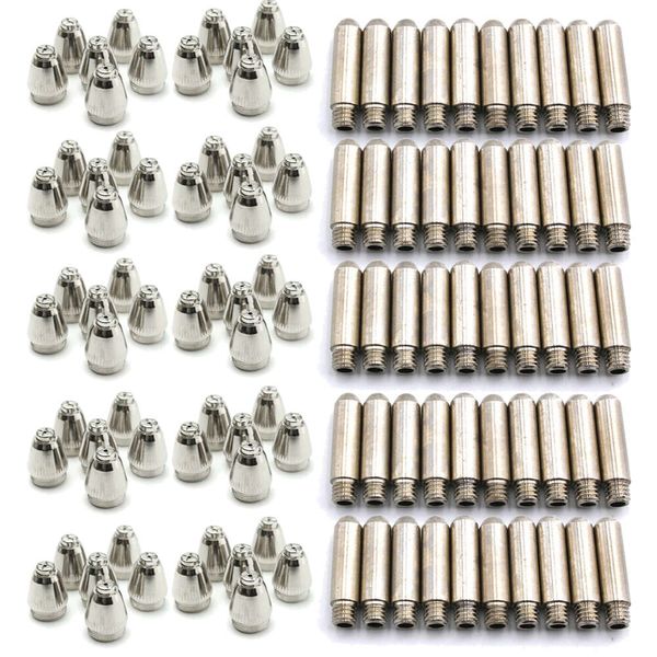 100pcs AG60 WSD60 Plasma Torch Consumíveis Kit Dicas Bicos Eletrodos Corte Solda Ferramenta Cortador