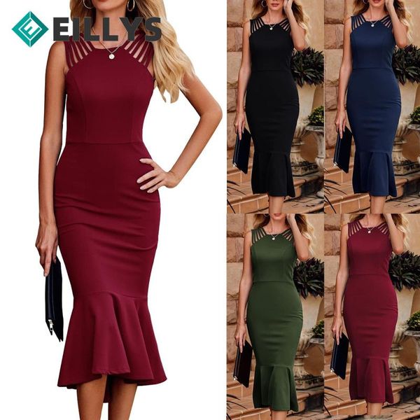 Casual Kleider Vestido Damenmode Sexy Verbandkleid Trompete Herbst Meerjungfrau Weihnachten Damen Bodycon Fishtail Slim