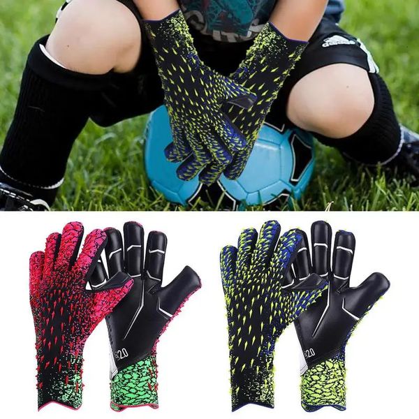 Luvas esportivas tamanho 6-10 luvas de goleiro de futebol de látex crianças espessadas futebol profissional adultos adolescente goleiro luvas de goleiro de futebol 231115