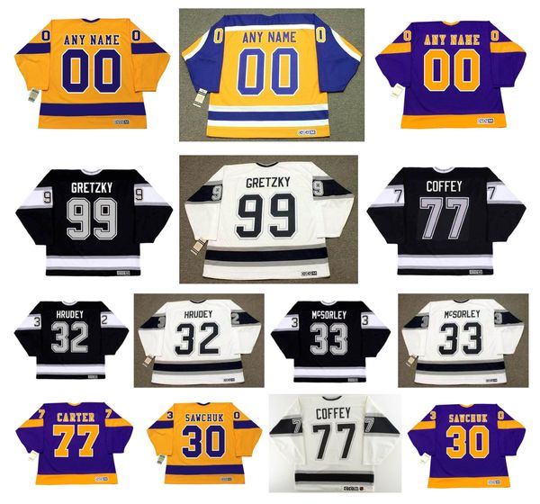 Los Kings Wayne Gretzky CCM Gerileme Hokey Jersey Angeles Kelly Hrudey Marty McSorley Paul Coffey Ron Duguay Terry Sawchuk Tyler Toffoli