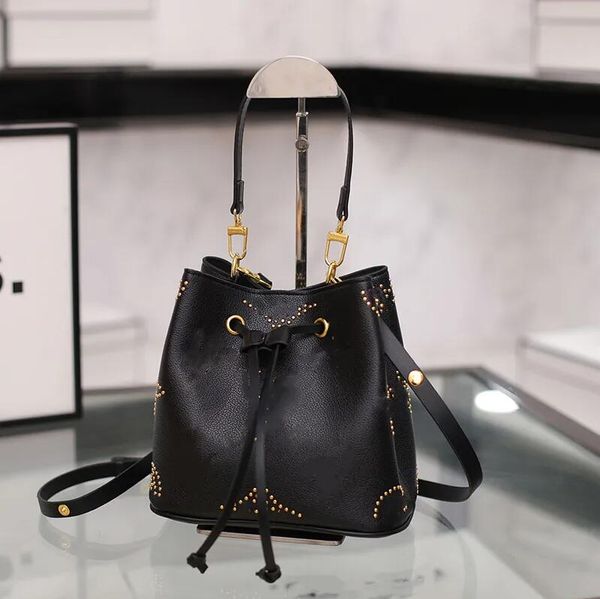 Neo noe BB MM Drawstring Buck Torba Tasarımcısı Kadın Çanta Hobo Tote Lüks Mini Çanta Çıkarılabilir Üst Saplı Omuz Çantası Ayarlanabilir Kayış Crossbody Bag