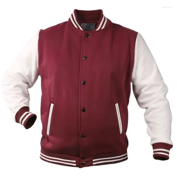 Giubbotti da uomo Giacca da baseball vintage Uomo Donna Patchwork Manica lunga a costine Campus Student Cappotto Uomo Ragazzi Ragazze Gioventù 2023 Primavera