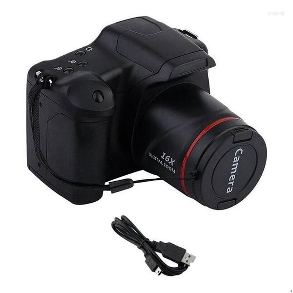 Fotocamere digitali Fotocamera Vlog da viaggio portatile Pography Zoom 16X 1080P Hd Slr Anti-Shake Po per streaming live Drop Delivery Photo Dhbz5