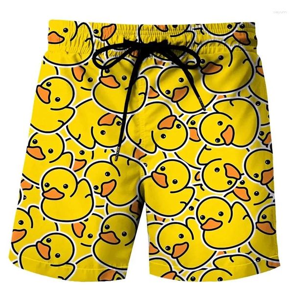 Männer Shorts Sommer Bademode Tier Schwein Ente Druck Strand Sexy Badehose Männer Badeanzug Surf Board Kurze Sport Hosen Kurze junge