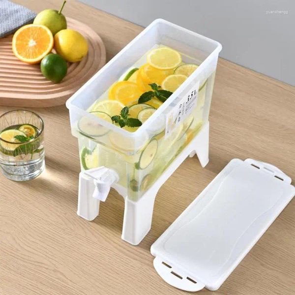 Garrafas de água dispensador de bebida com suporte removível portátil 3.5l chaleira fria geladeira bebida para festa uso diário