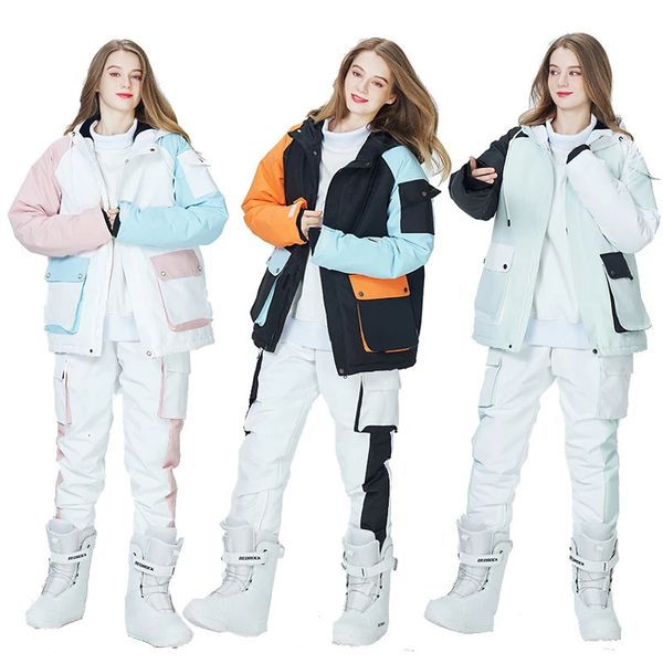 Sonstige Sportartikel Schneeanzugjacken für Herren und Damen Snowboardbekleidung Skikostüme Wasserdichte Winterbekleidung 10K Farbabstimmung 30 231115