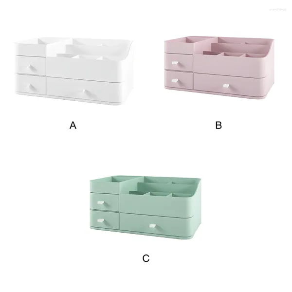 Scatole di stoccaggio trucco in scatola impermeabile resistente e pratico comodo scompartimenti scatola verde