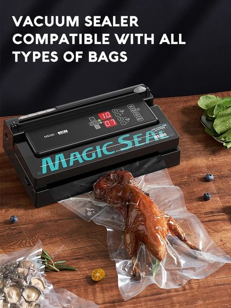 Andere Küchengeräte Vakuumiergerät für Lebensmittel Kunststoffverpackungsbeutel Mylarbeutel Verschließmaschine Automatische manuelle Modi 231116