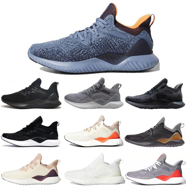 2023 Scarpe da corsa classiche Alphabounce Beyond Sneakers da donna da uomo Triple Core Nero Bianco Ecru Tint M Grey Raw Carbon Linen Scarpe da ginnastica sportive Sneaker Runner