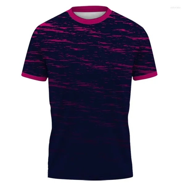 Magliette da uomo Moda Sport Badminton T-shirt da uomo Casual Stampa 3D Harajuku Personalità Tennis da tavolo Rotondo Collo da donna Top a manica corta