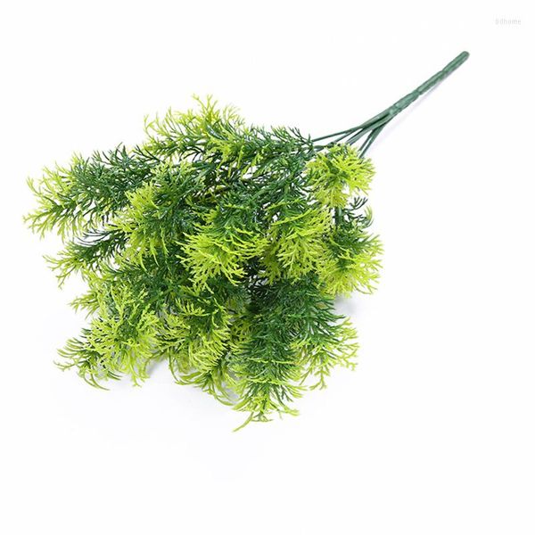 Flores decorativas 1pc Artificial Fake Greenery Plants plástico