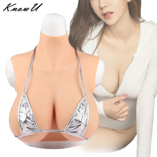 Forma de mama KnowU Ultra Fino Ultra Leve Seios Falsos Seios Grandes Mulheres Seios de Silicone Transgênero Drag Queen Breast Shaking Cosplay 231115