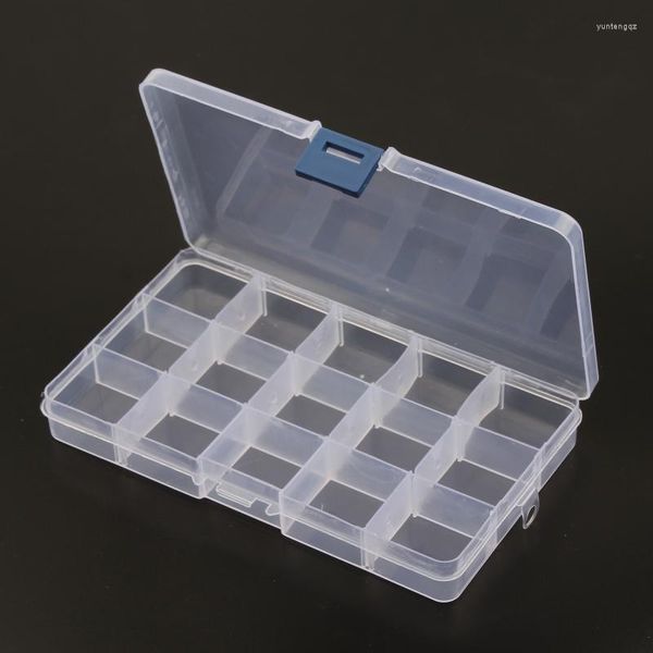 Schmuckbeutel 15 Slots Tool Kit Box Case Craft Organizer Tragetaschen Aufbewahrung Perlen (einstellbar) Verpackung Finding Boxes