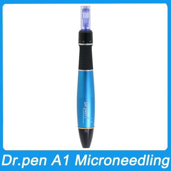 Permanent Make-up Tattoo Maschine Dermapen Kit Dr. Pen A1 Wireless Derma Pen Meso Therapie Hautpflege Micro Nadel Werkzeuge Gesichtsverjüngung mit 12 Pins Patronen