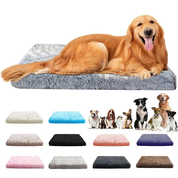 Canis Pens Dog Bed Mats Vip Lavável Grande Sofá Cama Portátil Pet Kennel Fleece Plush House Full Size Protetor de Sono Droping Product 231116