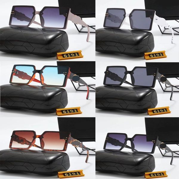Óculos de sol quadrados para homens óculos de sol dos óculos de fábrica Mulheres anti-reflexão anti-UV Glasses Time de lazer All-Match Style European Moda de moda de moda Sunglasses