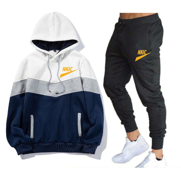 Marca maschile per branding brand joggers abito per uomini 2pcs maschio Pullover pantaloni abiti da streetwear plus size s-3xl