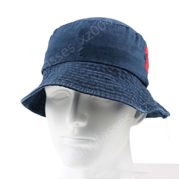 Ralphs designer rotondo cappello di alta qualità design jeans berretto cappello da cappello pescatore pazzo secchi da calcio cappelli da calcio di cotone donna maschi