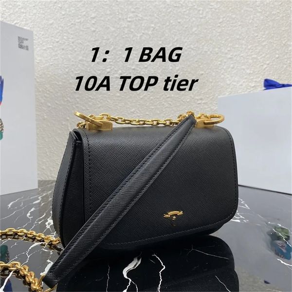 10A роскошные дизайнерские сумки высшего качества женский кошелек черная сумка 22*14*6,5 см 1BD275 сумки золотая цепочка сумка с клапаном сумка через плечо сумка с коробкой b37
