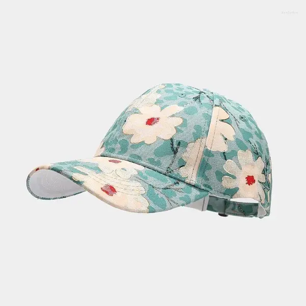 Top Caps Polyester Çiçek Deseni Casquette Beyzbol Kapağı Erkekler ve Kadınlar İçin Ayarlanabilir Snapback Şapkaları 39