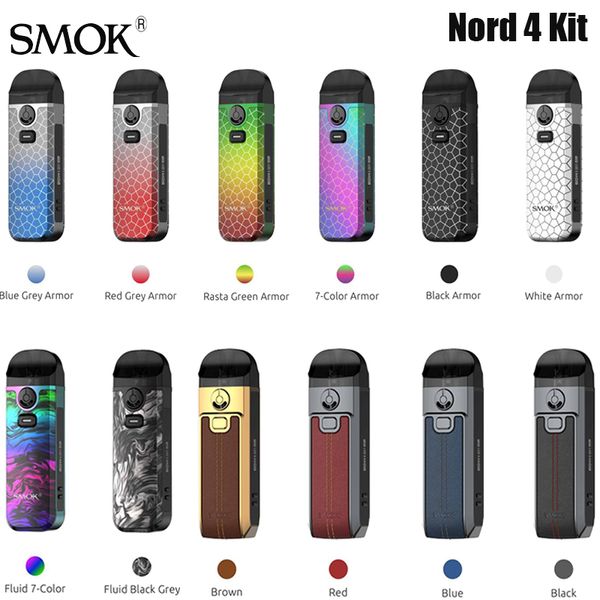 SMOK Nord 4 Kit 80 W Pod Vape 2000 mAh Akku 4,5 ml Nord4 RPM Pod RPM 2 Mesh Coil E-Zigarette VS Nord 2 Original