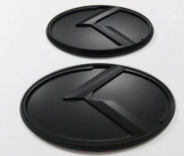 2pcs Yeni 3D Black K logo rozeti amblem çıkartması fit kia optima k5 20112018car emblems7590704