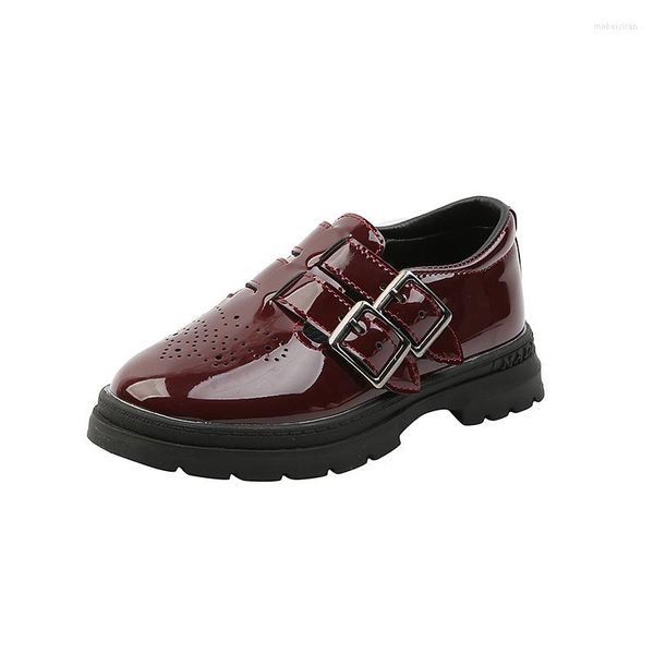 Flat Shoes Kids Cheting for Boys Fashion Skin Skin Pu Патент мягкие детские детские ученики Performance