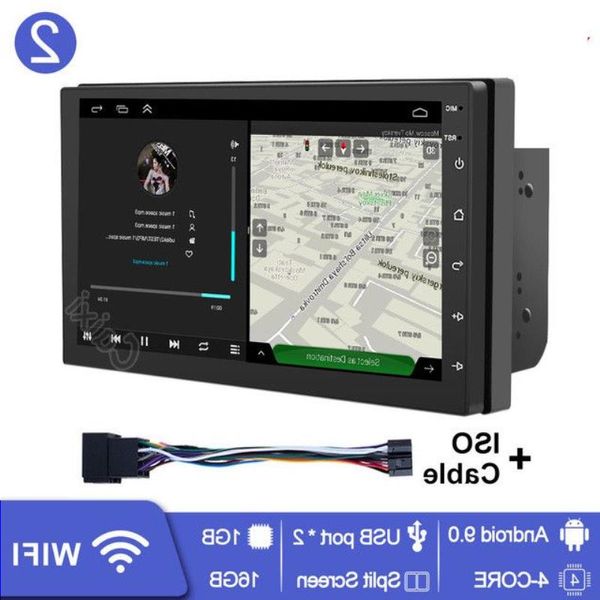 Freeshipping 2Din Car Multimedia Player RAM2G ROM32G 2 din Android radio Autoradio Lettore universale per auto per Nissan Toyota Kia Suzuki Nbcdn