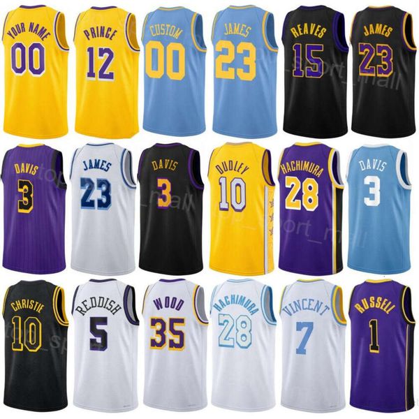 Gedruckter Mann Jugend Basketball City Taurean Prince Jerseys 12 Max Christie 10 Christian Wood 35 Cam Reddish 5 Jaxson Hayes 11 Scotty Pippen Jr 20 Shirt Association Icon