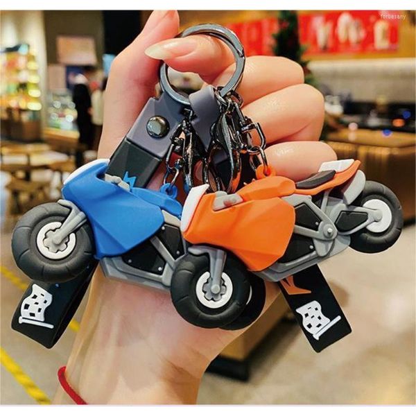 Chaveiros mini motocicleta fofa keychain de simulação personalizada modelo pendente de casal acessórios para presentes de aniversário presentes de aniversário