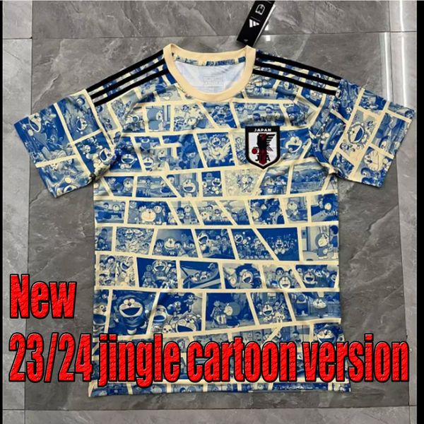 Neue 2023 2024 japanische Fußballtrikots Jingle Cartoon ISAGI ATOM TSUBASA MINAMINO ITAKURA MITOMA 2024 Jingle Cartoon Fußballtrikot