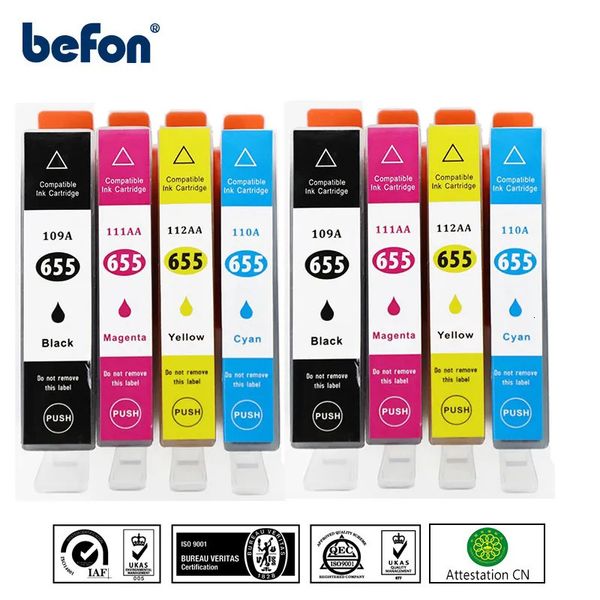 Cartucce toner befon Cartuccia d'inchiostro compatibile HP 655 655XL di ricambio per stampante HP655 Deskjet 3525 5525 4615 4625 4525 6520 6525 6625 231116