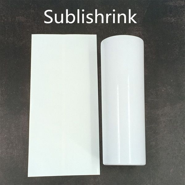 Atacado 100pcslot Branco sublimação Shrinkwrap Tumblers Subli Shrink Film Filmes plásticos termorretráteis para forno Copo de sublimação ZZ