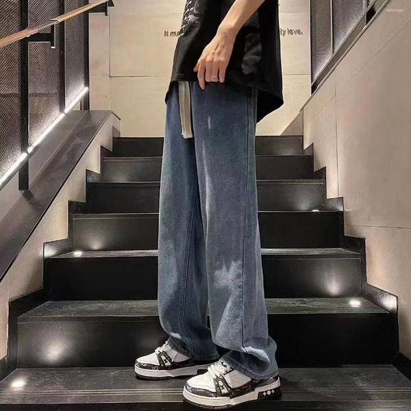 Pantaloni di moda jeans maschili cross pantaloni in denim streetwear hip hop bassa ascesa per uomini coreani y2k donne cargo punk