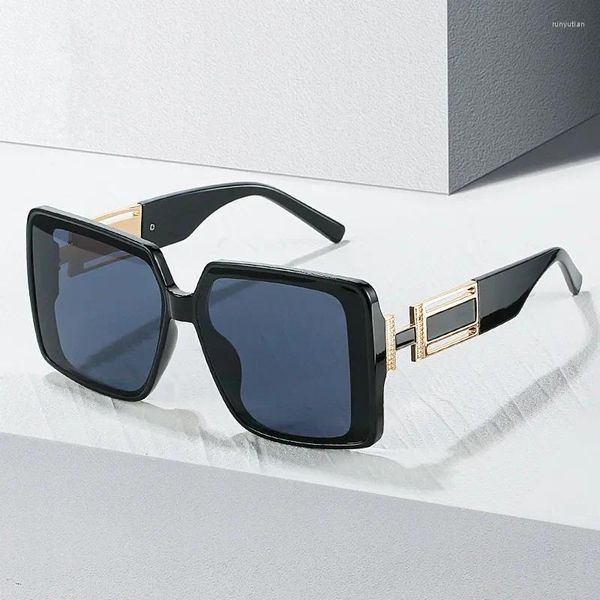 Солнцезащитные очки в квадратной оправе для мужчин и женщин, модные винтажные ретро-солнцезащитные очки для вождения, рыбалки, женские мужские очки Y2K