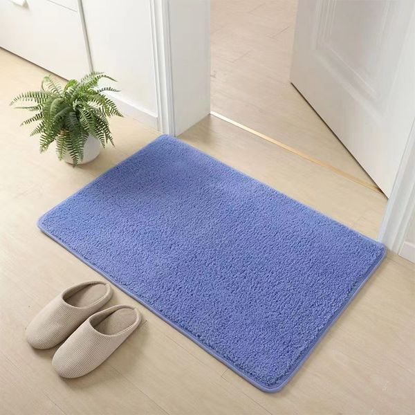 Badezimmer-Bodenmatte, Badezimmer-Wasseraufnahme-Fußmatte, schnell trocknende Fußmatte für die Tür, rutschfester WC-Teppich, Türschwelle, Toilettenmatte