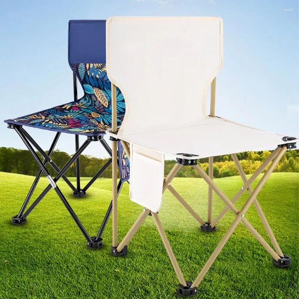 Mobília de acampamento ao ar livre dobrável cadeira fezes acampamento pônei arte estudante portátil ultra leve pesca