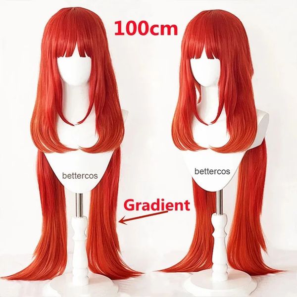 Парики для косплея Nilou, ролевой парик, Genshin Impact, длинный прямой красный парик, ролевая анимация, ролевой парик, термостойкий синтетический парик предварительной формы 231116