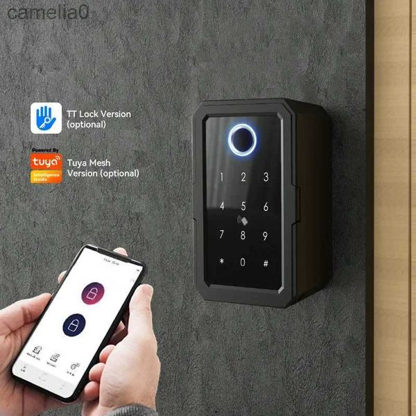 Smart Lock YRHAND TTlock Cassette di sicurezza Wifi Password Smart Fingerprint Digitale Cerradura Inteligente Tuya Cassette di sicurezza elettroniche portatiliL231116