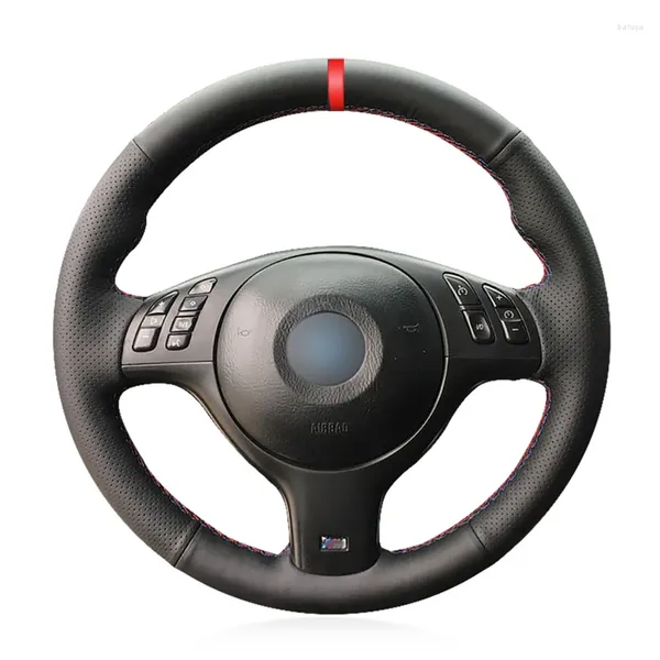 Coprivolante Copriauto in pelle artificiale nera per M Sport E46 330i 330Ci E39 540i 525i 530i M3