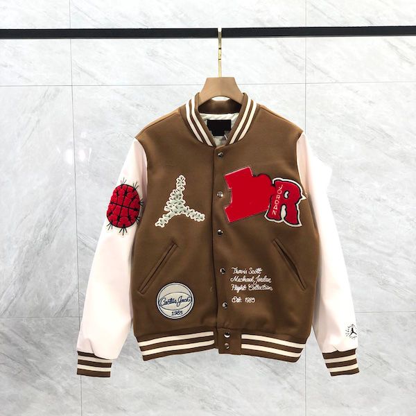 Jaquetas masculinas marca de moda homens mulheres jaqueta vintage solta manga longa beisebol homem hip hop outono varsity casual quente bombardeiro roupas